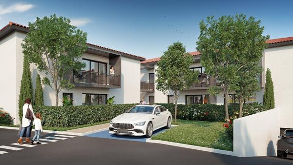 Appartement T2 de 44 m² avec balcon et parkings