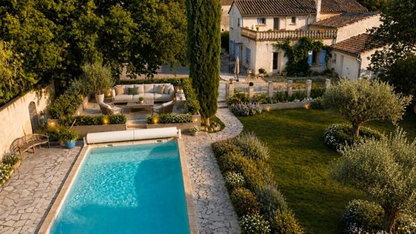 Maison 8 pièces de 214 m² sur 1556 m² de terrain avec studio, piscine et garage Vedene