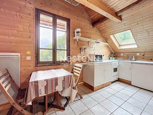 Charmant appartement 1 pièce de 19,47 m² au sol à vendre aux Clefs (74230)