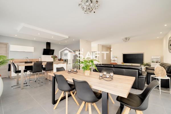 Maison plain-pied de 141 m² , 4 chambres, garage et jardin