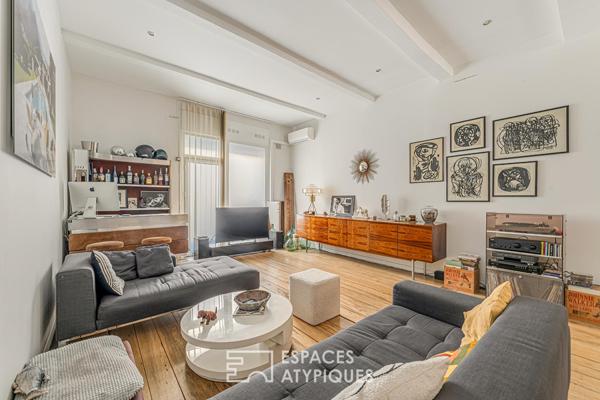 Appartement avec cour intérieure et cabanon