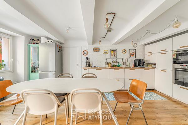 Appartement avec cour intérieure et cabanon