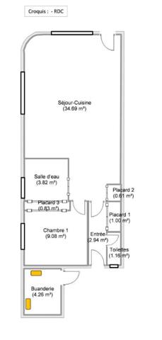 Appartement à vendre 2 pièces 55 m² Cucq