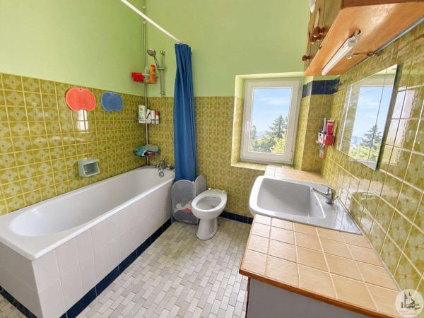 Maison en pierres, jardin, garage et dépendances