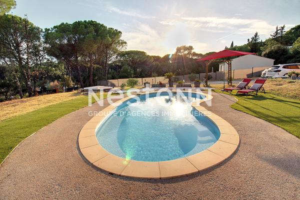 A VENDRE ! EN EXCLUSIVITE à VIDAUBAN Maison 4 pièces de 115 m² avec Piscine et garage sur 2548 m² de terrain