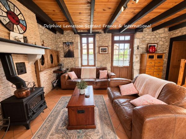 Maison en pierre avec piscine – idéale location saisonnière, proche Duras