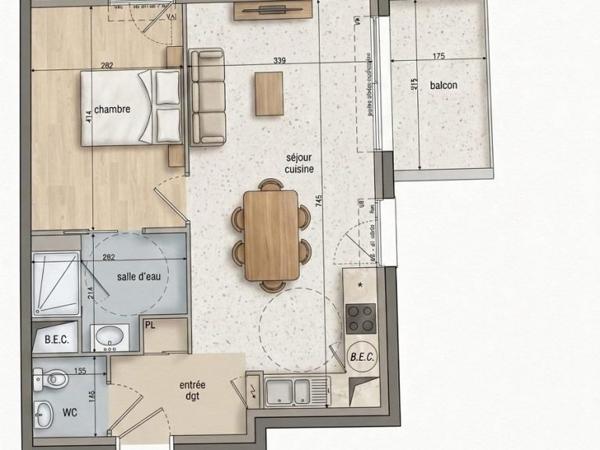 Appartement T2 Récent (2025) avec Vue Mer – Guipavas (Le Rody)