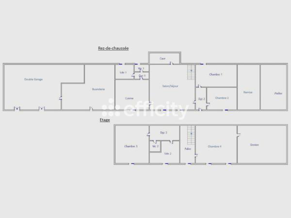 Maison 6 pièces - 182 m² Exclusivité efficity