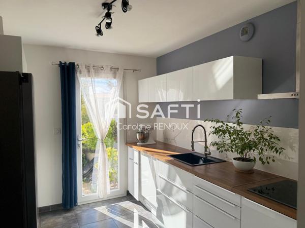 Maison 90 m² – 3 chambres – Piscine – Garage – Exposition plein sud