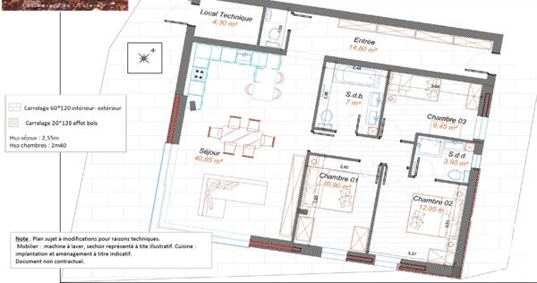 Appartement à vendre 4 pièces 102,7 m² Les Adrets-de-l'Estérel