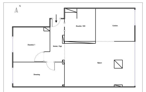 Appartement 3 pièce(s) 2 chambre(s) 69 m²