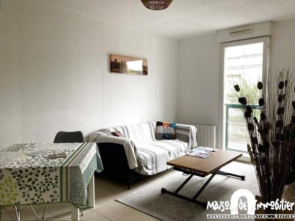 Location Appartement meublé - 38m² - 2 pièces - Garage - COGNAC Quartier Parc