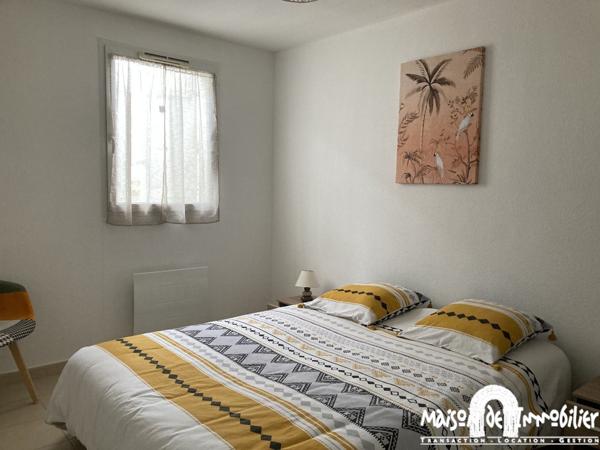 Location Appartement meublé - 38m² - 2 pièces - Garage - COGNAC Quartier Parc