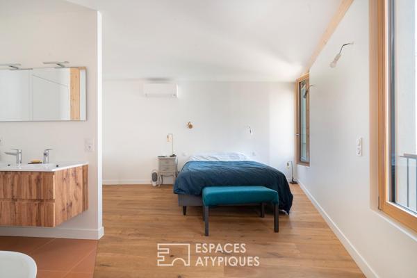 Duplex à l’esprit loft avec jardin