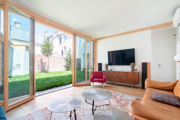 Duplex à l’esprit loft avec jardin