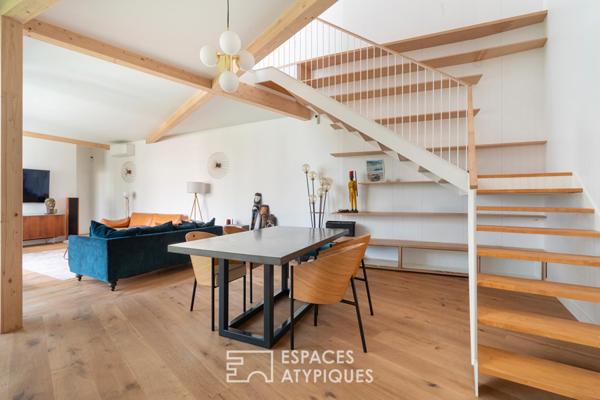 Duplex à l’esprit loft avec jardin