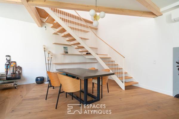 Duplex à l’esprit loft avec jardin