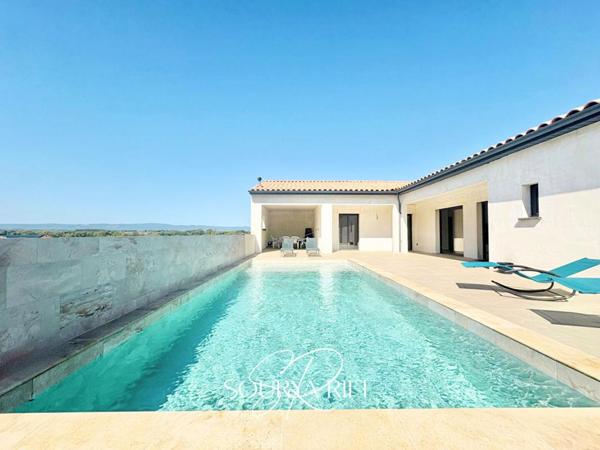 EXCLUSIVITÉ VILLA CONTEMPORAINE AVEC PISCINE ET PANORAMA IMPRENABLE À 15 MIN DE CARCASSONNE
