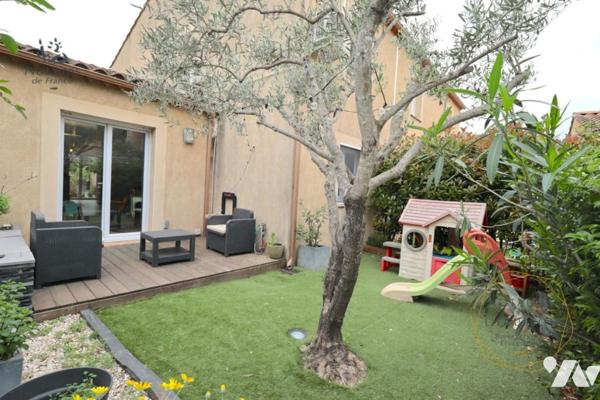 Maison T4 avec terrasse, jardin et garage dans le centre de Caveirac