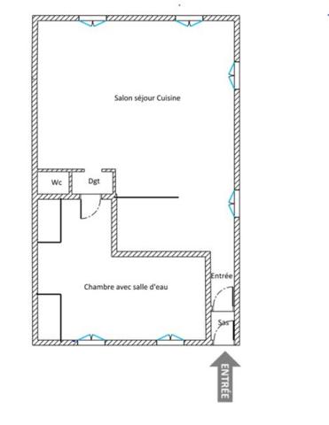 A vendre - appartement - 60 m²  - Paris - 75006  - Saint-Michel  - Vue dégagée