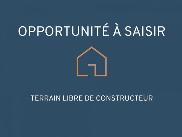 LANESTER : Terrain constructible et viabilisé de 420m²