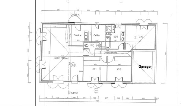 Dpt Vaucluse (84), à vendre aux Imberts quartier de GORDES, maison de plein pied avec 3 chambres et 1600 m2 de jardin