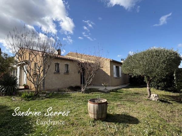 Maison plain-pied 110 m2 environ - 4 chambres - terrain 575 m2 - proche Limoux