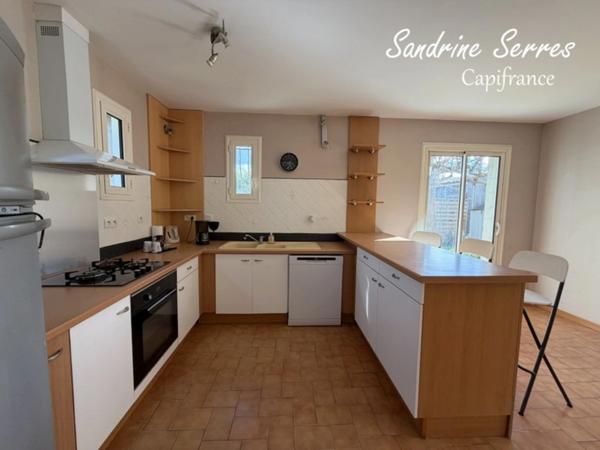 Maison plain-pied 110 m2 environ - 4 chambres - terrain 575 m2 - proche Limoux