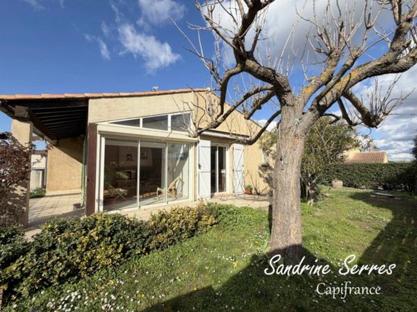 Maison plain-pied 110 m2 environ - 4 chambres - terrain 575 m2 - proche Limoux