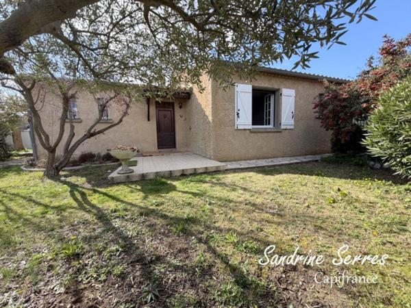 Maison plain-pied 110 m2 environ - 4 chambres - terrain 575 m2 - proche Limoux