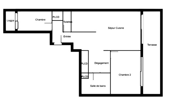 Exclusivité Cannes-Maréchal Juin, Basse Californie, grand 3 pièces, terrasse, vue mer