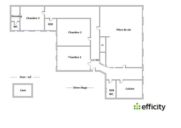 Appartement
         6 pièces
        - 165 m² Exclusivité 210 000 € *
