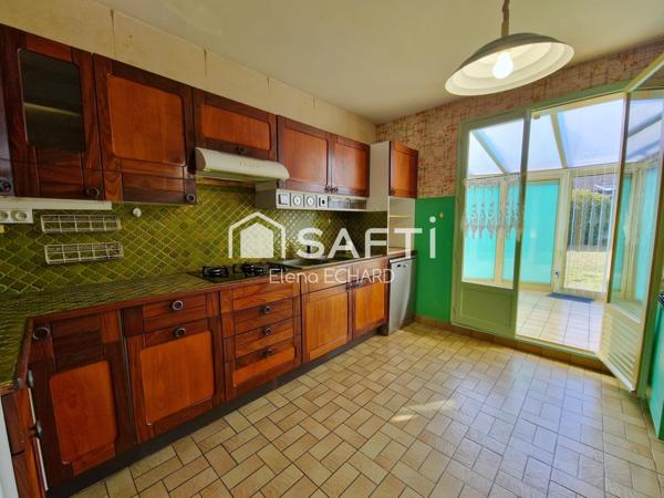 Magnanville – Maison familiale 92 m² avec jardin, véranda et sous-sol total