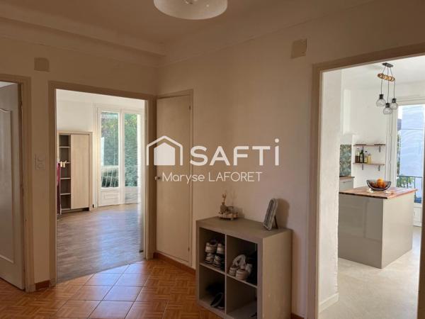 Appartement en cours de rénovation – 90 m² avec jardin, garage et parking