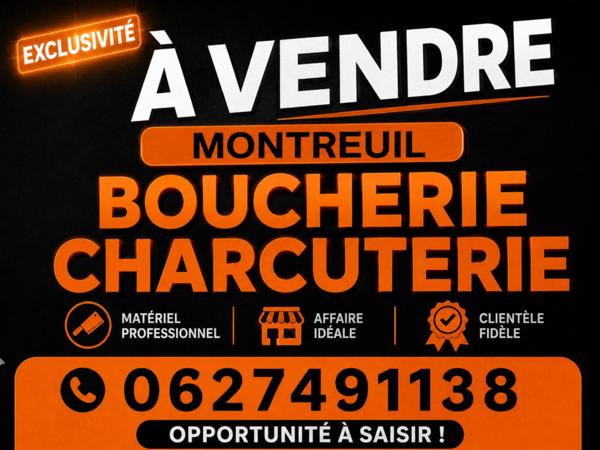 Fonds de commerce IMMEUBLE ENTIER BOUCHERIE + HABITAION  à vendre MONTREUIL (93)