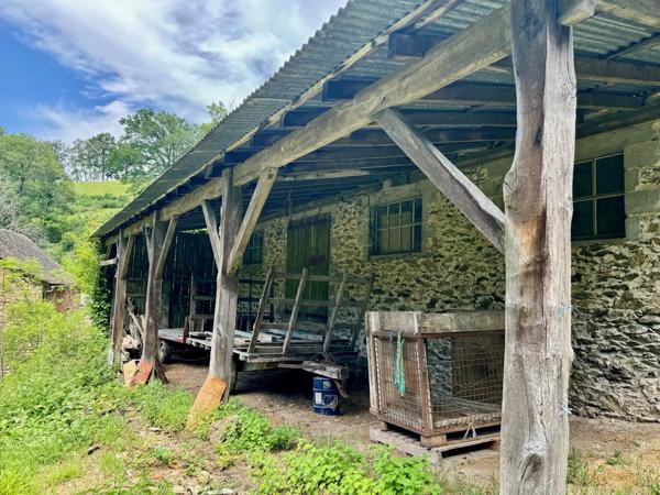 Rieupeyroux – Maison en Pierre et Moulin Converti dans la Campagne de l’Aveyron