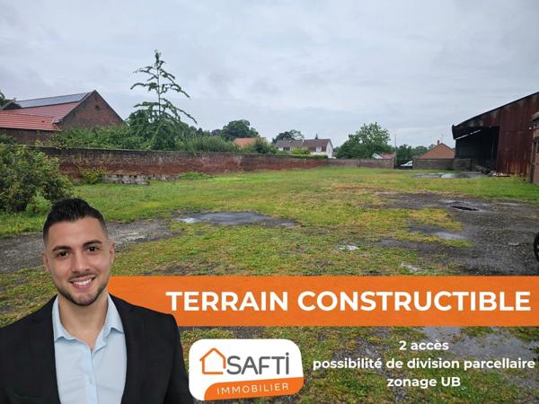 Terrain constructible de 1850m2