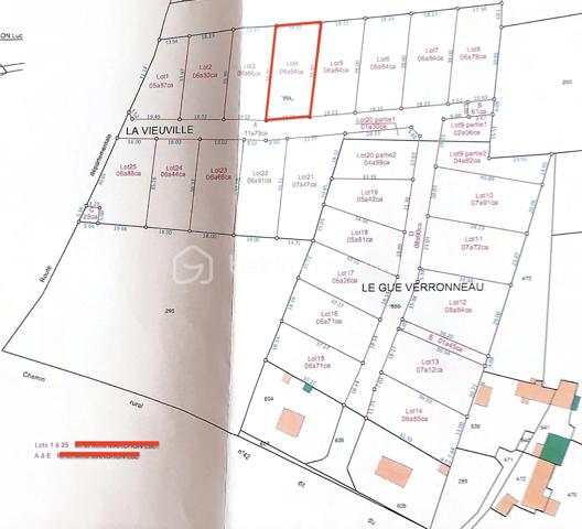 DEVENEZ PROPRIÉTAIRE à La Vieuville, commune d'Alluyes.

Offrez-vous un cadre de vie agréable dans un environnement calme, verdoyant et résidentiel.
Idéalement située entre Chartres et Châteaudun et à proximité de Bonneval, la commune d'Alluyes séduit par sa qualité de vie.

Proche des différents axes routiers (N10 et à l'A11), venez découvrir un lotissement libre de constructeur de 23 terrains à bâtir entièrement viabilisés (eau, électricité, fibre optique), parfaitement adaptés à la réalisation de votre future maison individuelle.

En direction de Bonneval, vous trouverez toutes les commodités du quotidien (commerces, marché, supermarchés, piscine, écoles, collège, crèches, maison médicale…).
Sachez que la gare se trouve à 8 min en voiture et dessert Paris, Châteaudun et Tours. 

Les atouts du programme :
    •    23 Parcelles de 542 à 884 m²,
    •    17 366m2 de surface constructible,
    •    Terrains entièrement viabilisés et bornés,
    •    Permis d'amener purger de tout recours,
    •   Etude de faisabilité de l'assainissement autonome d'un futur lotissement réalisé,
    •    Voirie effectué,
    •    Lampadaires posé,
    •    Environnement paisible et résidentiel,
    •    Accès rapide à l'A11 et N10,
    •    À proximité de Chartres, Châteaudun et Bonneval, 
    •   Gare à 8 min,
    •   Commodités à proximité.

Construisez votre projet de vie dans un cadre naturel, alliant tranquillité et proximité des principaux axes de routiers.