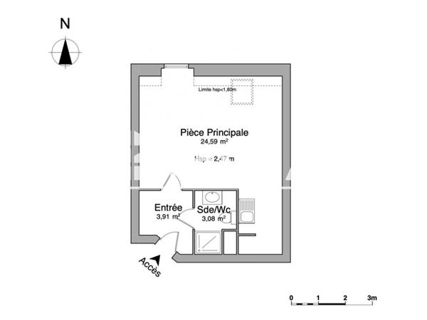Location Studio 31.58 m² - 23 IMPASSE DU BOURG BELE Le Mans 72000