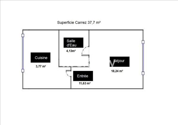 Appartement 1 pièce - 38 m² Exclusivité efficity