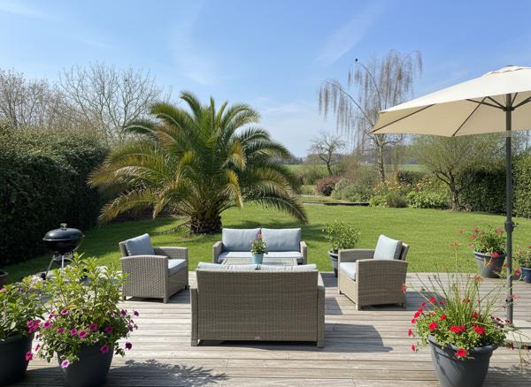 Maison familiale T6 - Hauts de Véretz - Vue dégagée sur les champs