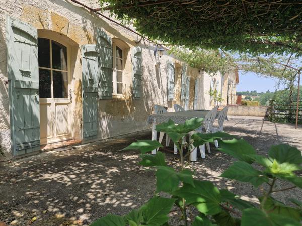 Lectoure (32700) ANCIENNE MAISON EN PIERRE AVEC PLUS DE 2HA DE TERRAIN, PISCINE, MAISON D'AMIS, DEPENDANCES ATTENANTES