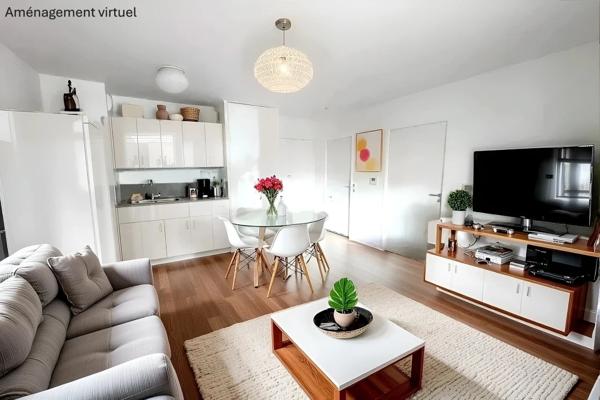 2 pièces avec balcon et parking – Résidence récente – Gare à pied