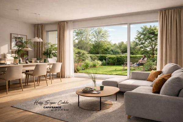 T4 78 m² + jardin 183 m² – 3 chambres – 2 parkings – Centre village