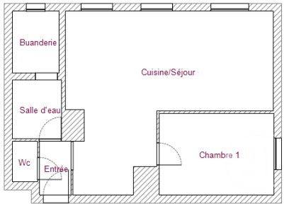 Appartement à vendre  2 pièces - 44 m2 MONTAUBAN - 82