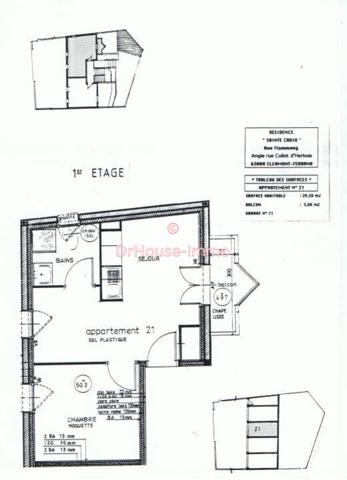 Appartement à louer 2 pièces de 29 m²