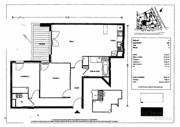 Appartement en rez-de-jardin à BEAUCHAMP (95250)