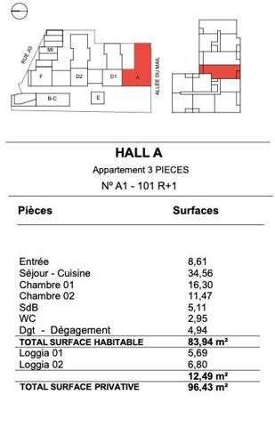 Appartement à vendre 3 pièces 83 m² La Rochelle