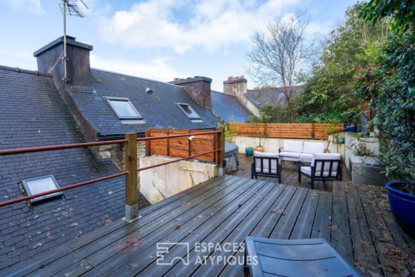 Maison de ville avec terrasses