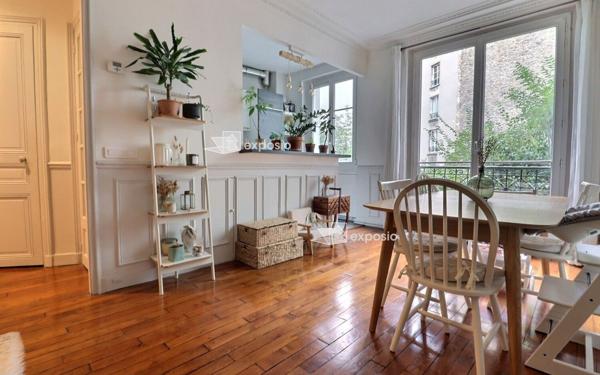Appartement à vendre    3 pièces • 67,30 m2 Paris 19